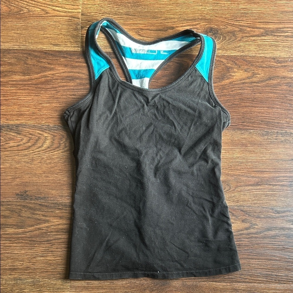 Forever 21 Black and Blue Women's Tank Top Workout | Workout Top | Gyn